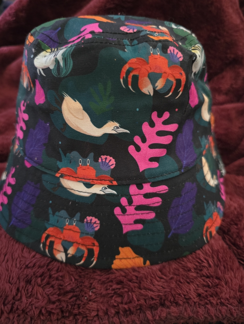 Disney Little Mermaid Reversible Bucket Hat NWT